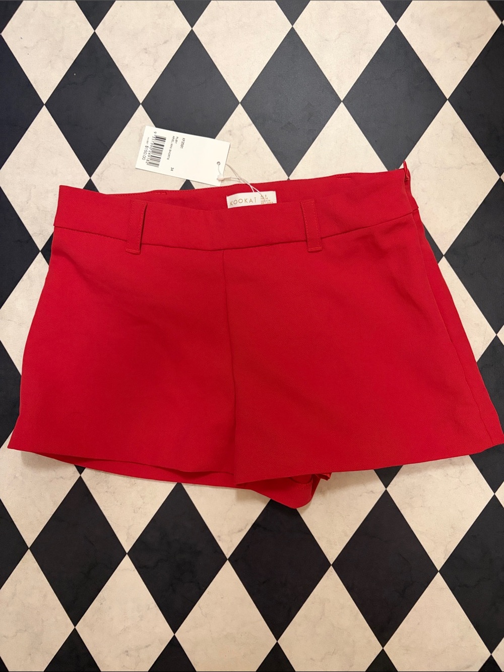 Kookai Red Women's Tailored Shorts Women’s Size AU8 FR34 US4
